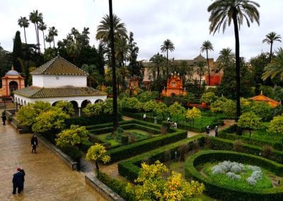 Jardines del alcazar de Sevilla
