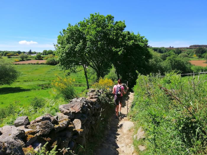 Camino de Santiago desde Porto Marín sendero