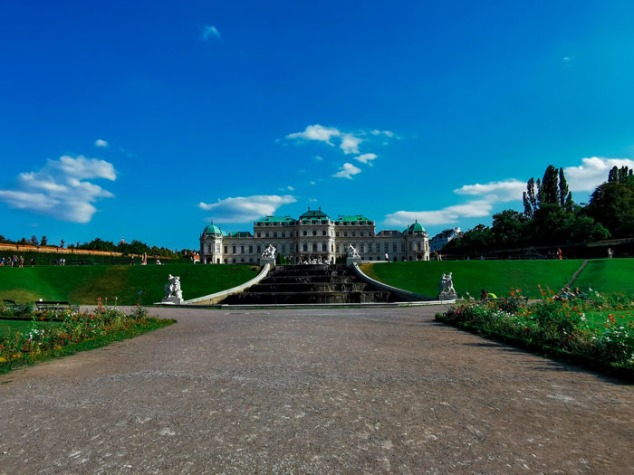 Exterior Palacio Belvedere. Que ver en Viena