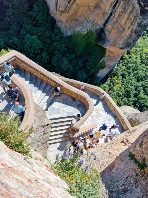Escaleras a los Monasterios de Meteora