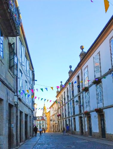 Calles Santiago de Compostela desde o Pedrouzo